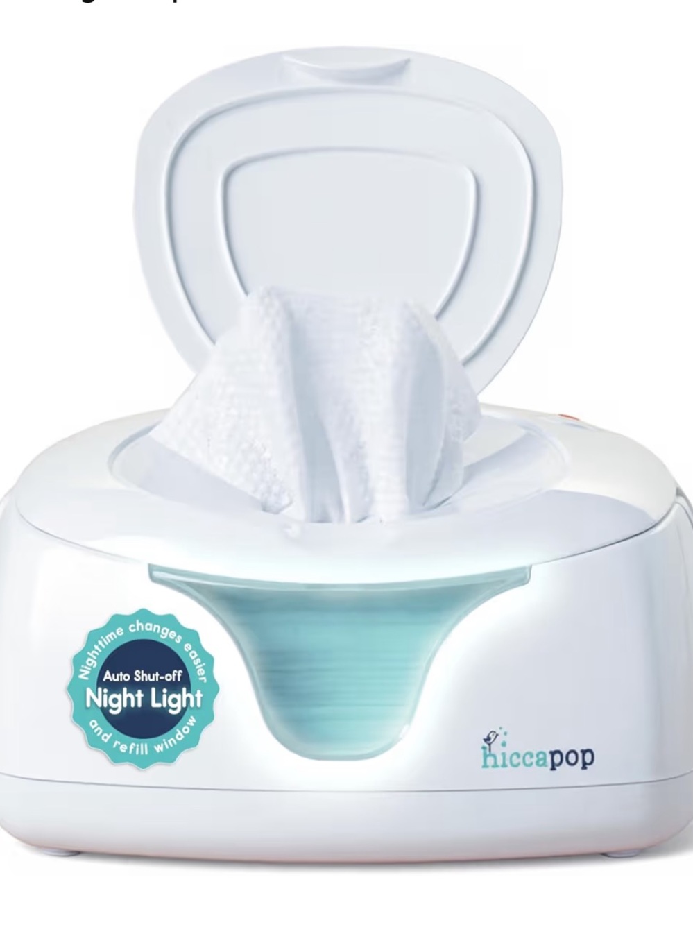 Hiccapop White Baby Wipe Warmer